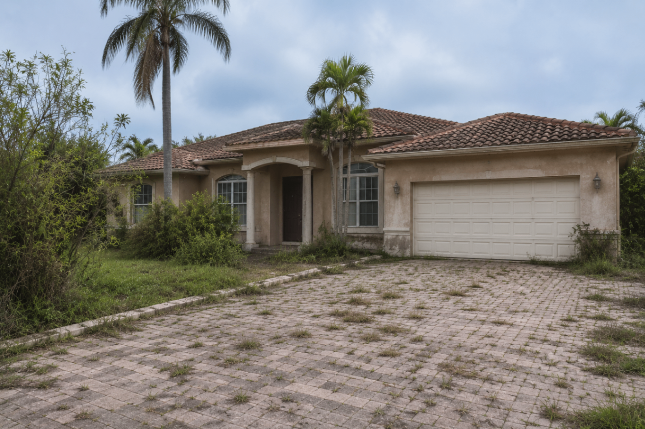 Mediterranean Exterior Renovation before renovation