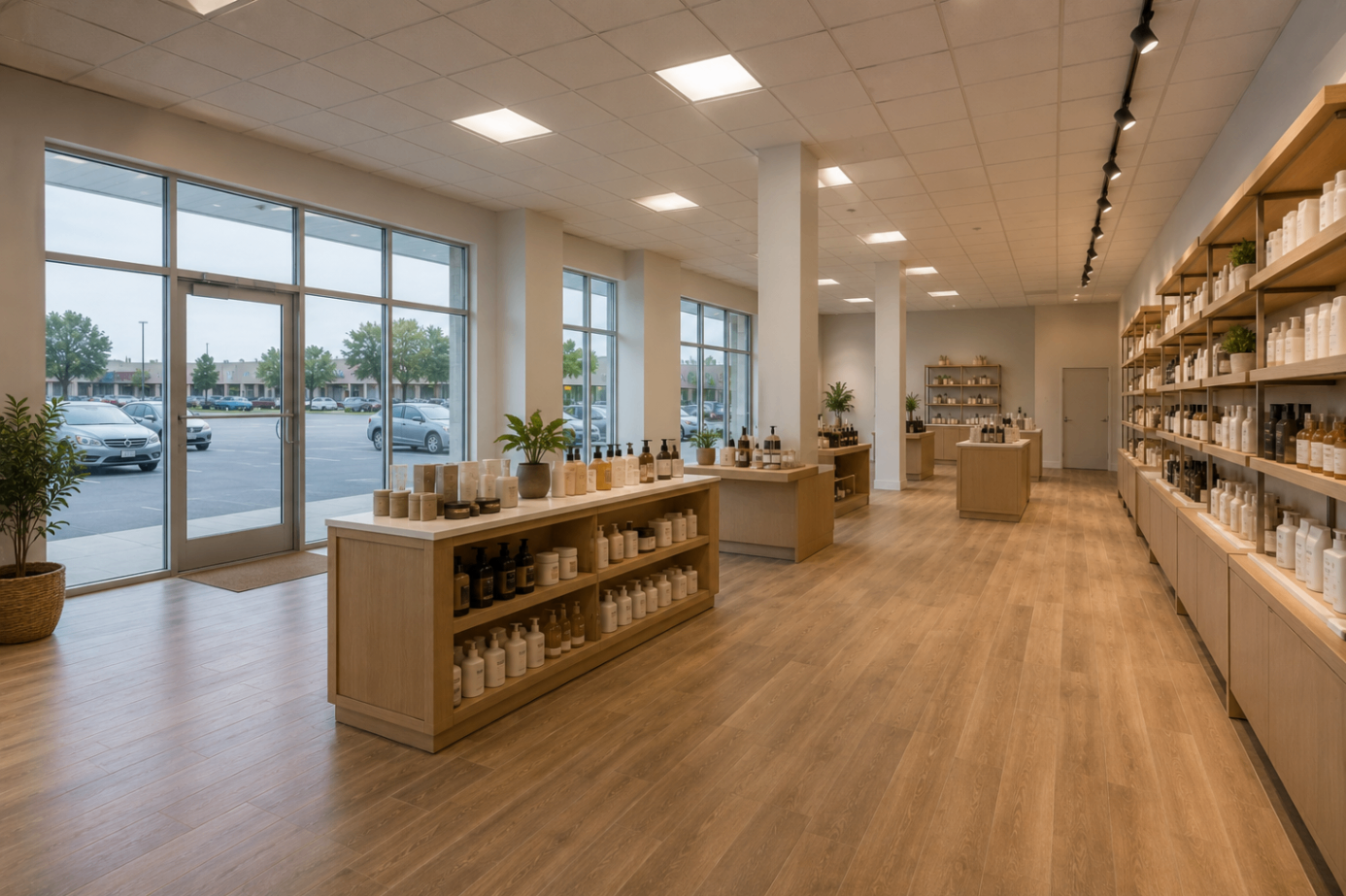 Retail Shell to Storefront after renovation