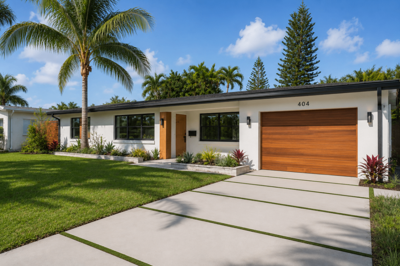 Modern Exterior Refresh after renovation