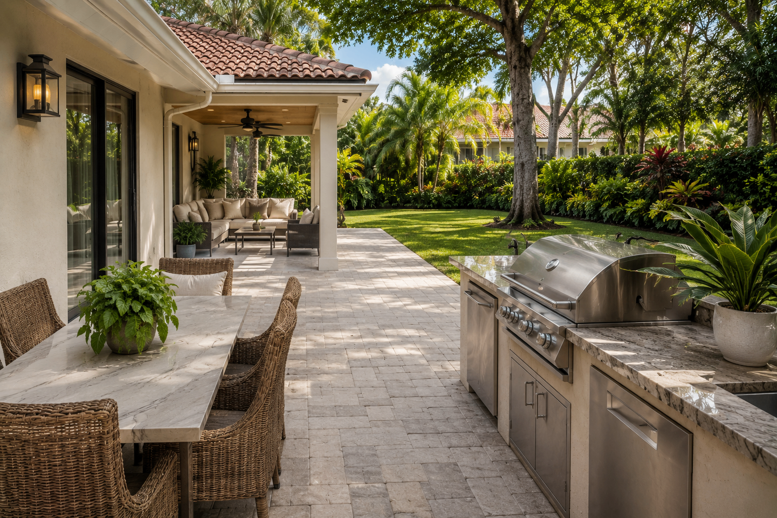 Outdoor Living Transformation after renovation
