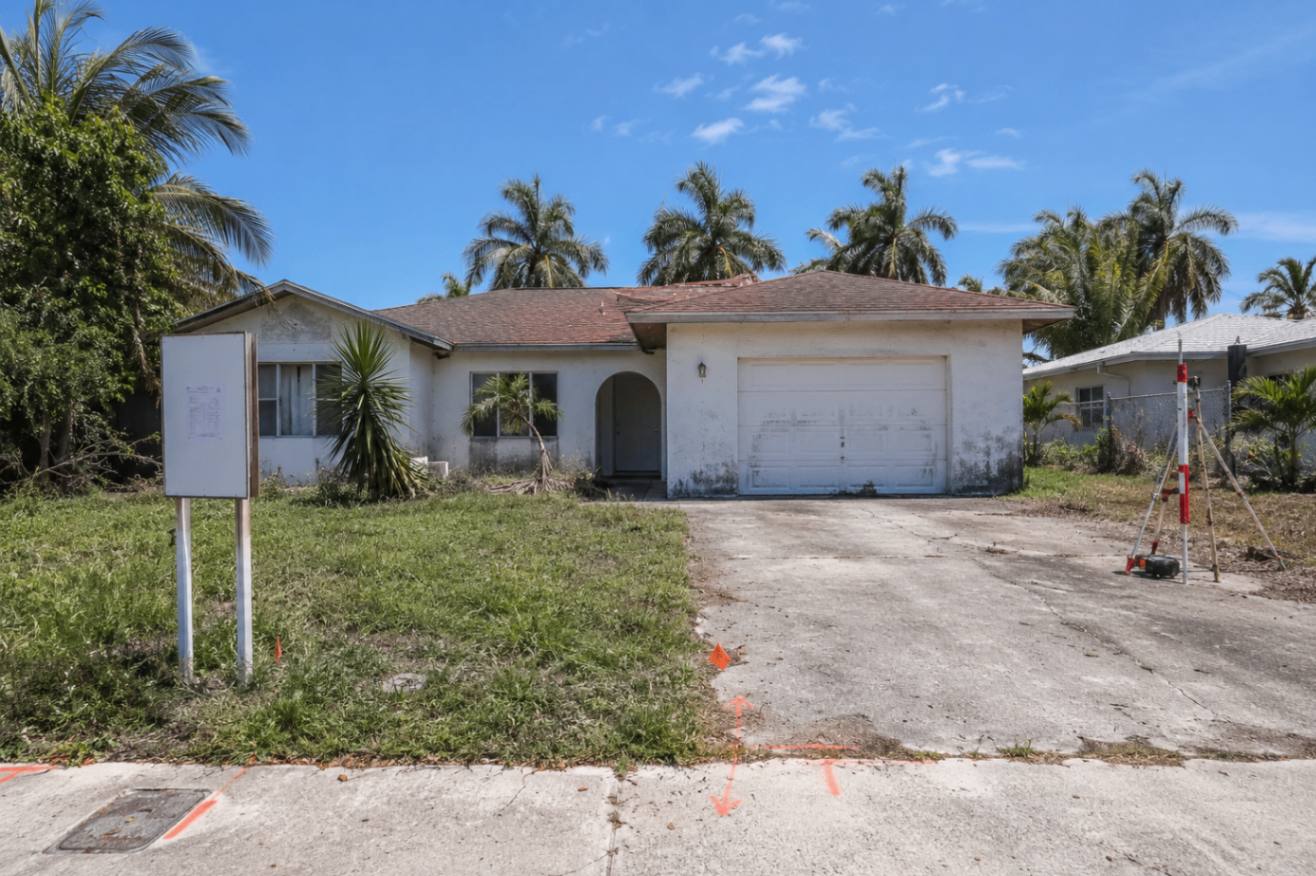 Exterior Transformation before renovation