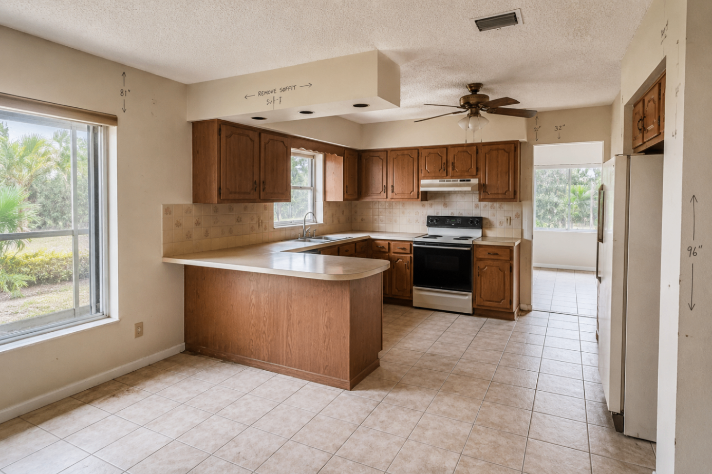 Kitchen Transformation before renovation